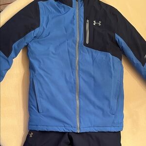 Under Armour Blue and Black Ski Set Jacket and Pants YXL